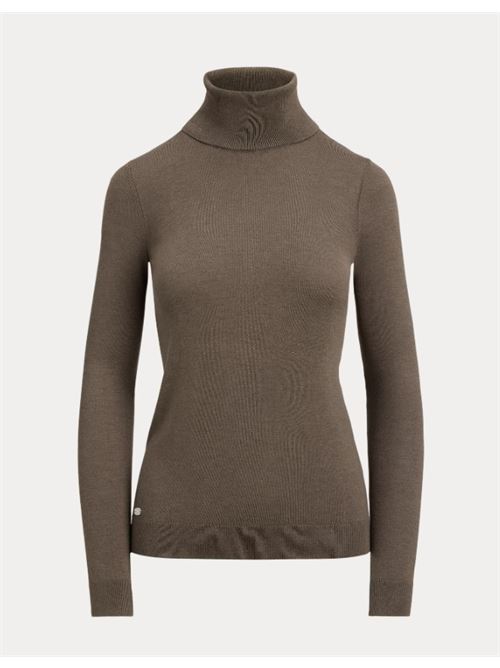 ZOE-LONG SLEEVE-PULLOVER LAUREN RALPH LAUREN | 200940470016TAUPE BROWN HEATHER